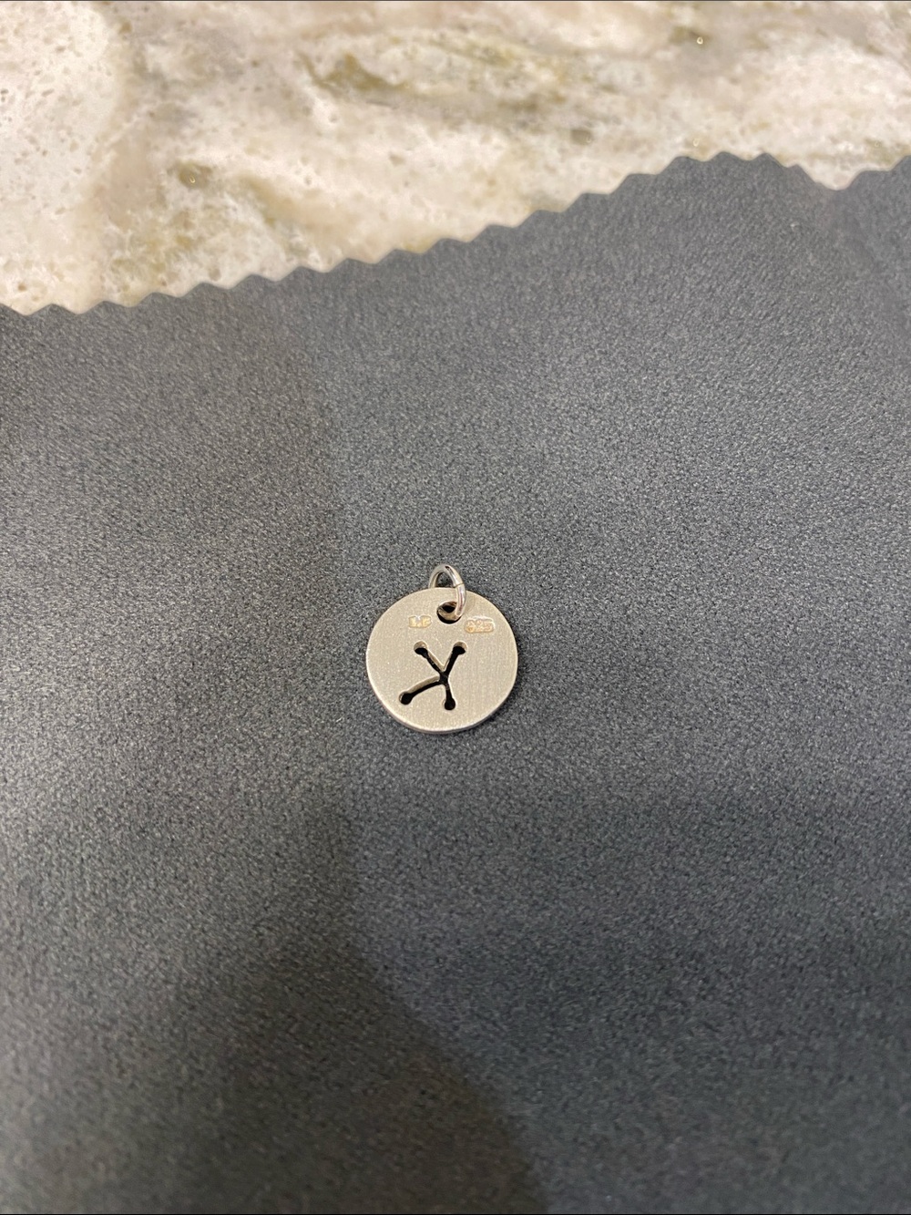Sterling Silver “K” Initial Charm - Picture 3 of 3